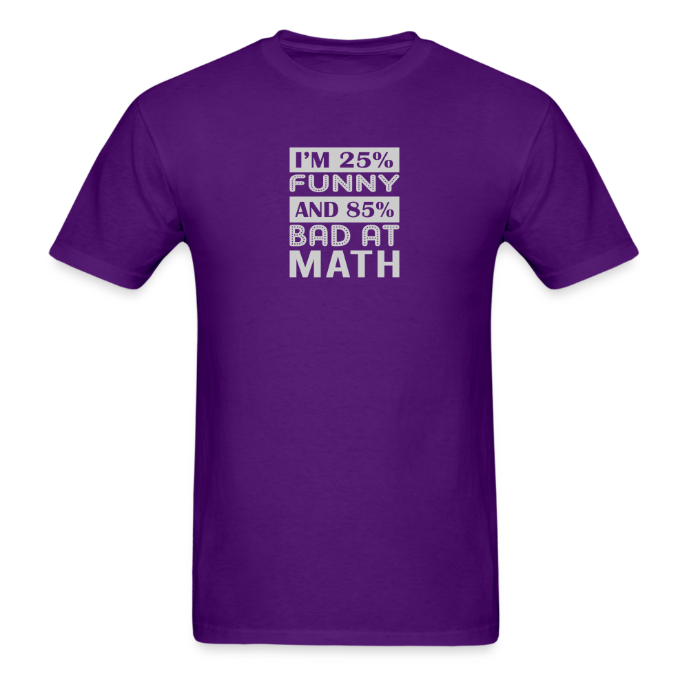 I'm 25% Funny T-Shirt - purple
