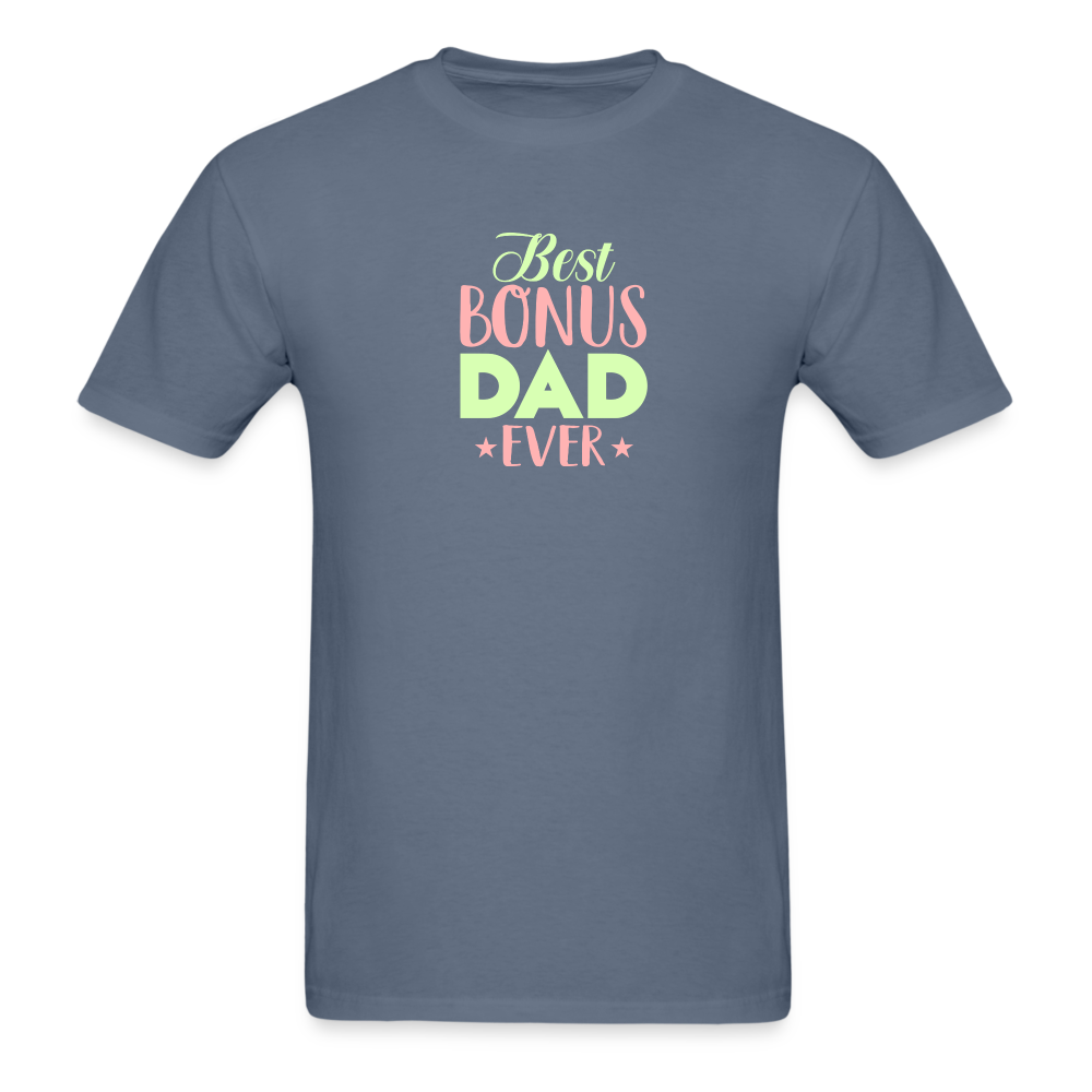 Best Bonus Dad Ever T-Shirt - denim