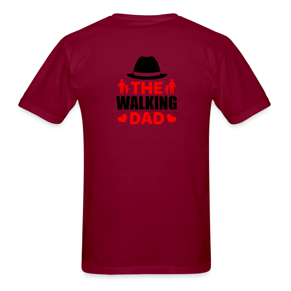 The Walking Dad T-Shirt - burgundy