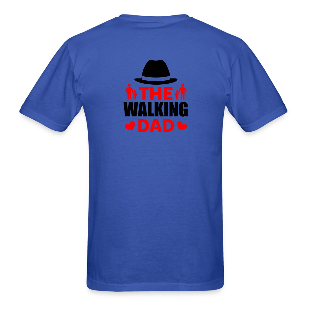 The Walking Dad T-Shirt - royal blue