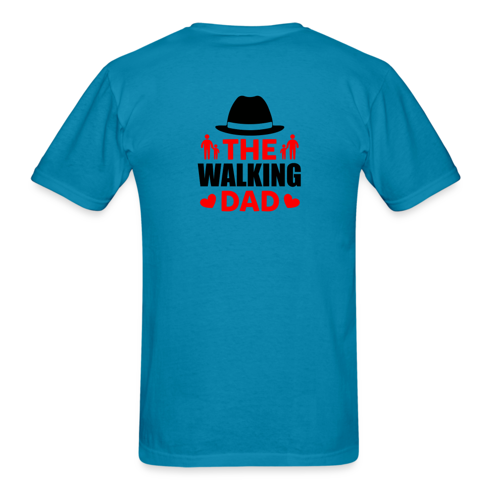 The Walking Dad T-Shirt - turquoise