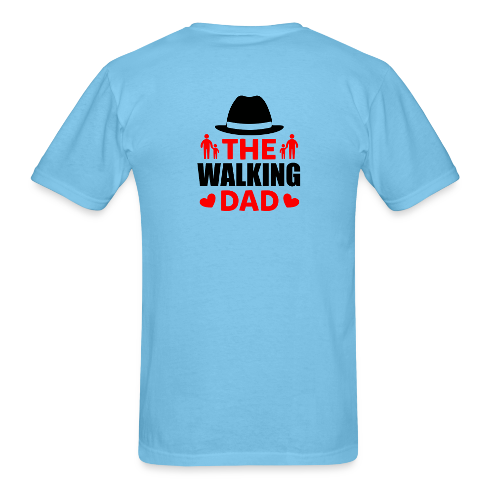 The Walking Dad T-Shirt - aquatic blue