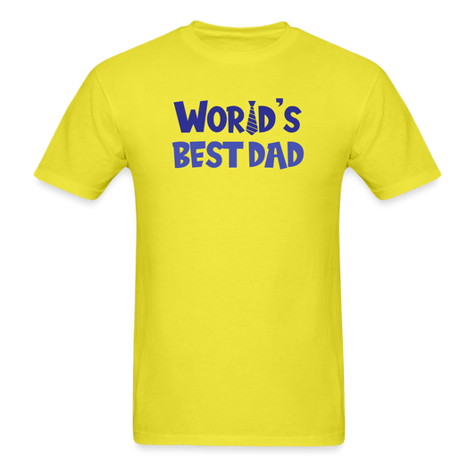 World's Best Dad T-Shirt - yellow