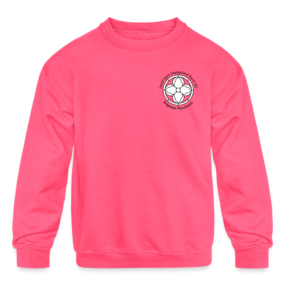 CSCC - Kids - Be The Church Sweatshirt - neon pink