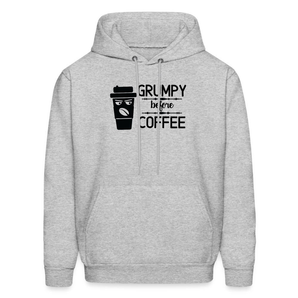 Grumpy before Coffee Hoodie - heather gray