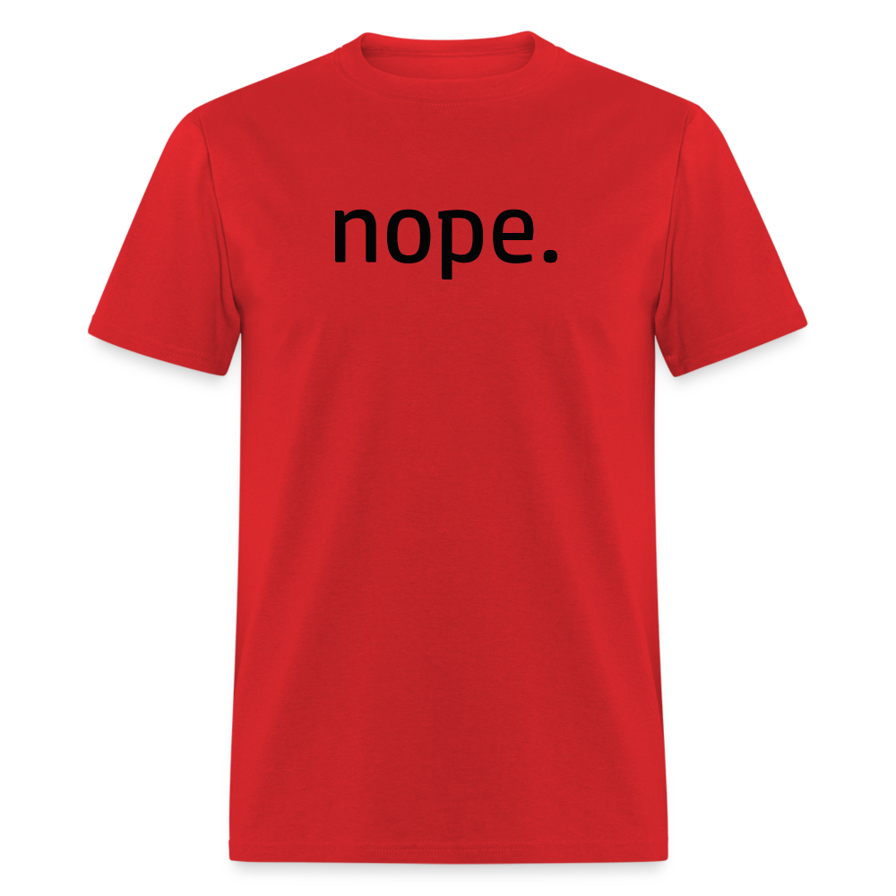 nope. T-Shirt - red