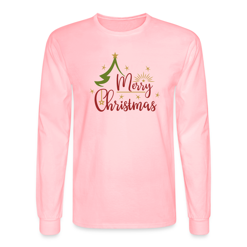 Merry Christmas Long Sleeve T-Shirt - pink