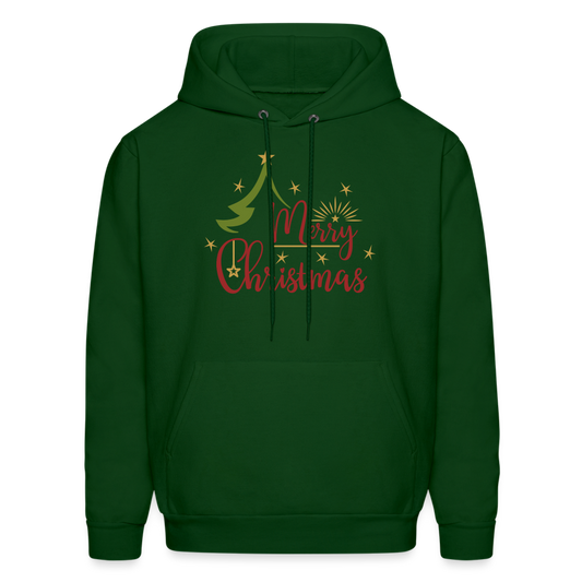 Merry Christmas Hoodie - forest green