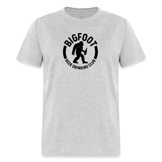 Bigfoot Drinking Club T-Shirt - heather gray