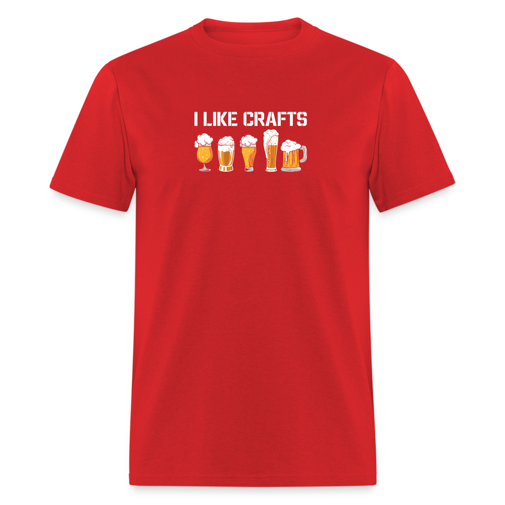 I Like Crafts T-Shirt - red