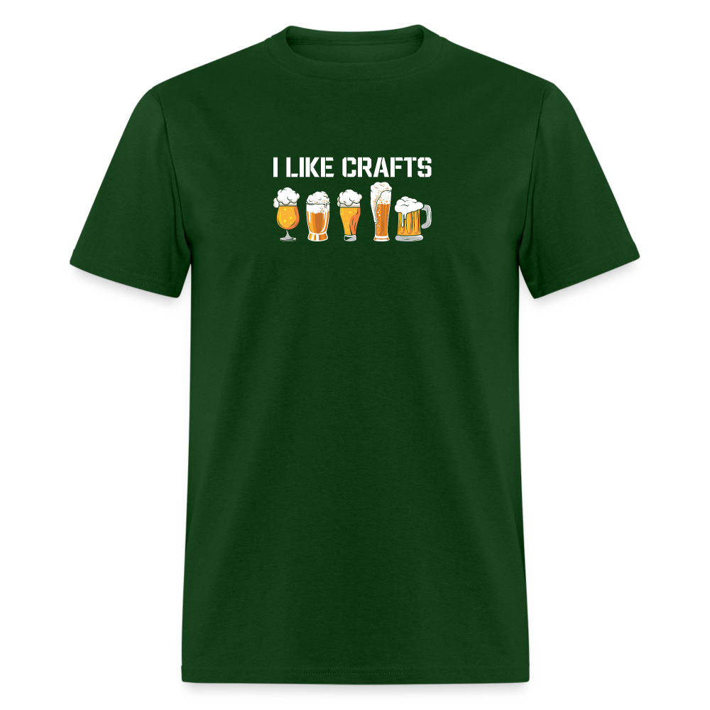 I Like Crafts T-Shirt - forest green