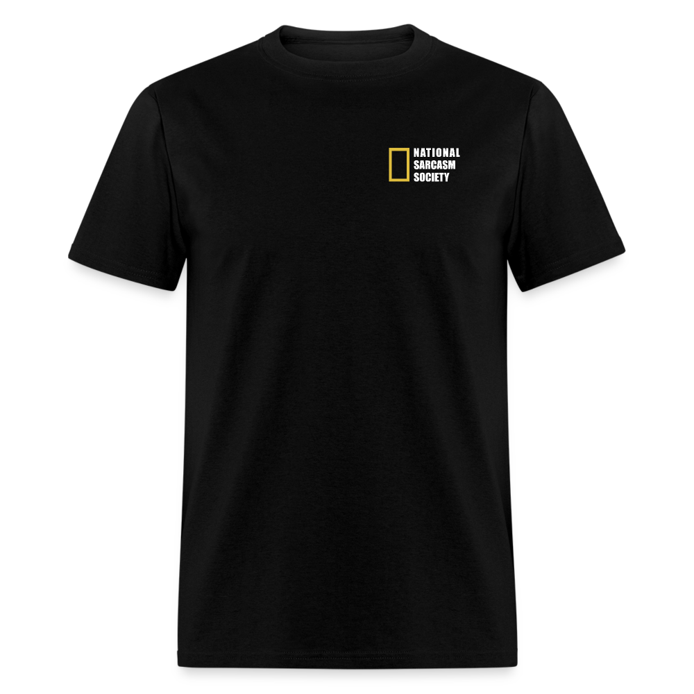 National Sarcasm Society T-Shirt - black
