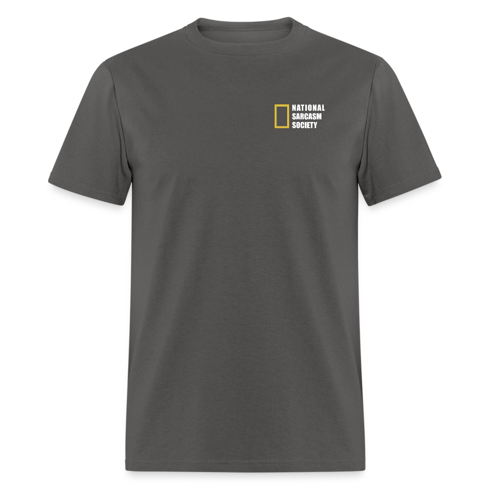 National Sarcasm Society T-Shirt - charcoal