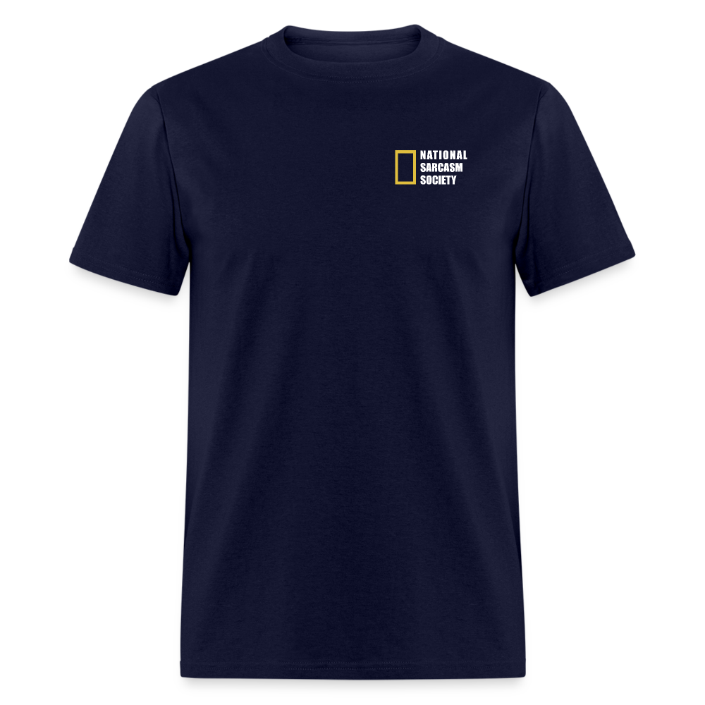 National Sarcasm Society T-Shirt - navy