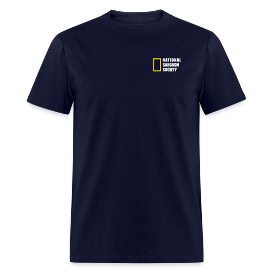 National Sarcasm Society T-Shirt - navy