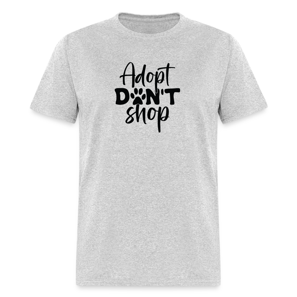 Adopt Don't Shop T-Shirt - heather gray