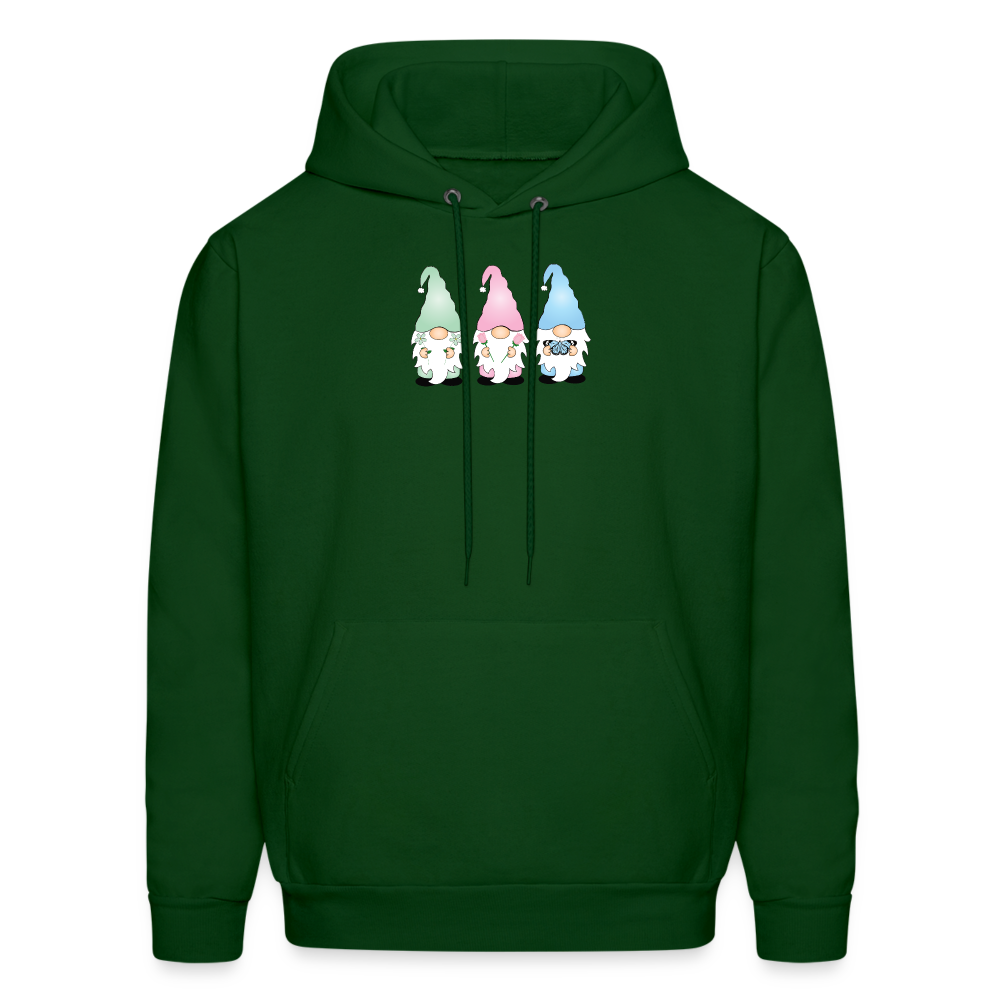 Easter Gnomes Hoodie - forest green