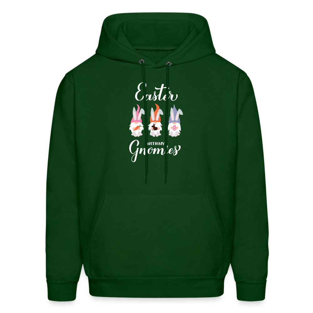 Easter Gnomies Hoodie - forest green