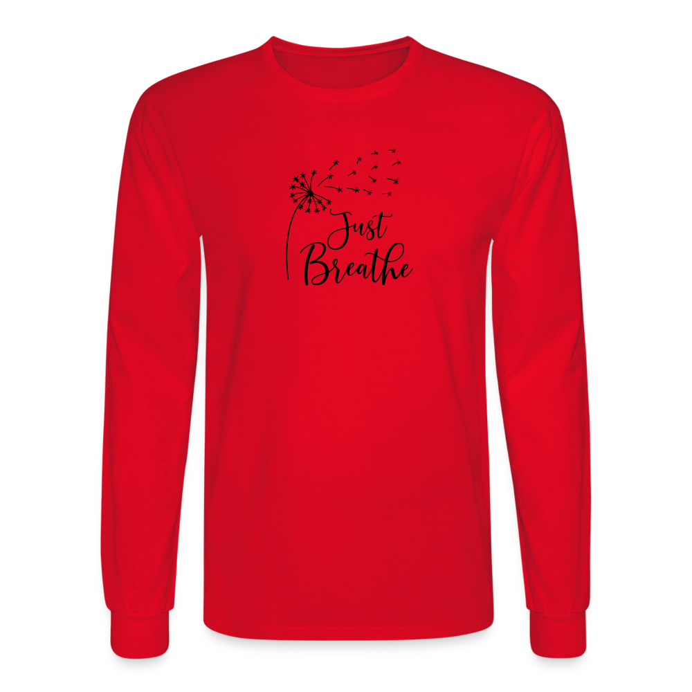 Just Breathe BL Long Sleeve Shirt - red