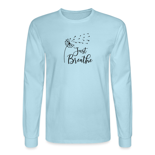 Just Breathe BL Long Sleeve Shirt - powder blue