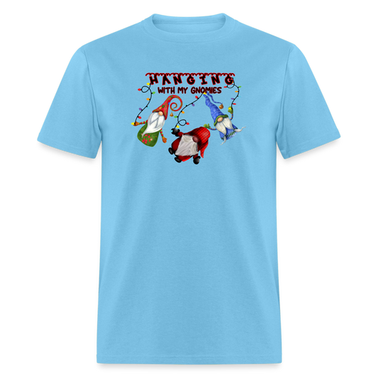 Hanging with my Gnomies T-Shirt - aquatic blue